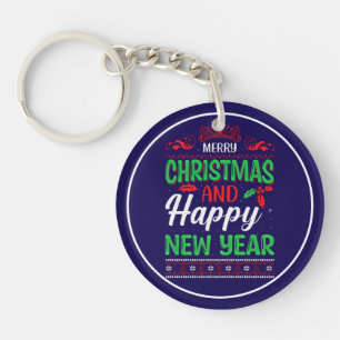Merry Christmas And Happy New Year-61064 Hoodie Key Ring