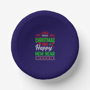 Merry Christmas And Happy New Year-61064 Paper Plate