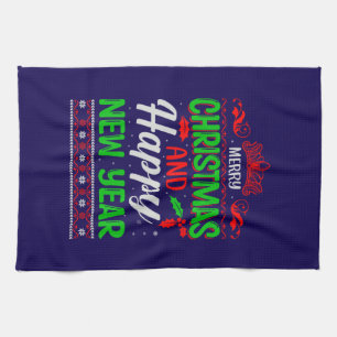 Merry Christmas And Happy New Year-61064 Tea Towel