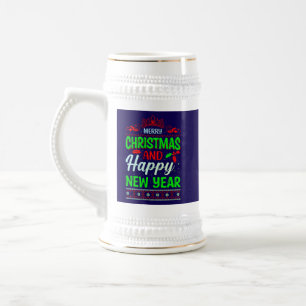 Merry Christmas And Happy New Year-72965 Beer Stein