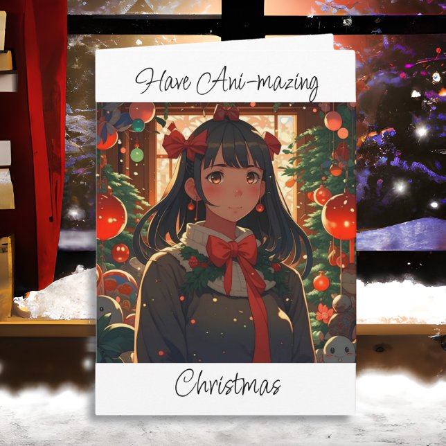 Merry Christmas and Happy New Year Anime Themed Card (Creator Uploaded)