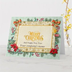 Merry Christmas and Happy New Year By Love Card