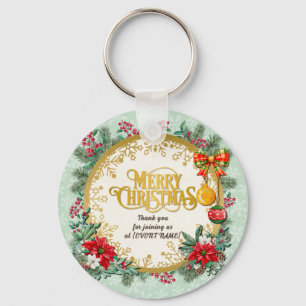 Merry Christmas and Happy New Year By Love Key Ring