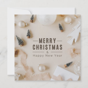 Merry Christmas And Happy New Year Card