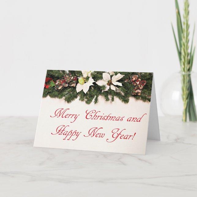 Merry Christmas and Happy New Year Card (Front)