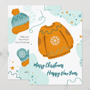 Merry Christmas and Happy New Year Card