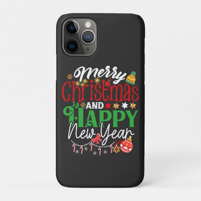 Merry Christmas And Happy New Year Case-Mate iPhone Case (Back)