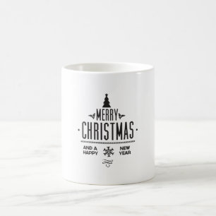 Merry Christmas and Happy New Year Coffee Mug