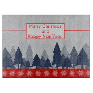 Merry Christmas and Happy New Year Cutting Board