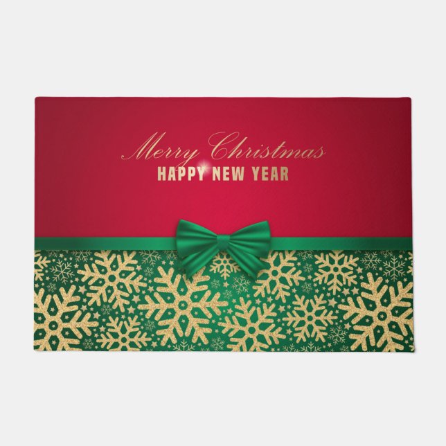 Merry Christmas and Happy New Year Doormat (Front)