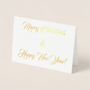 Merry Christmas and Happy New Year! Foil Card