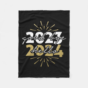 Merry Christmas And Happy New Year Good  Fleece Blanket