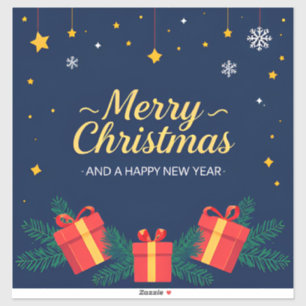 Merry Christmas and Happy New Year Greeting