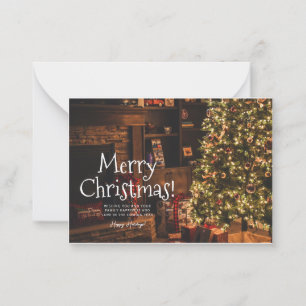 Merry Christmas And Happy New Year Greeting Card