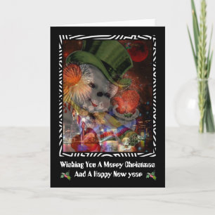 Merry Christmas and Happy New year Holiday Card