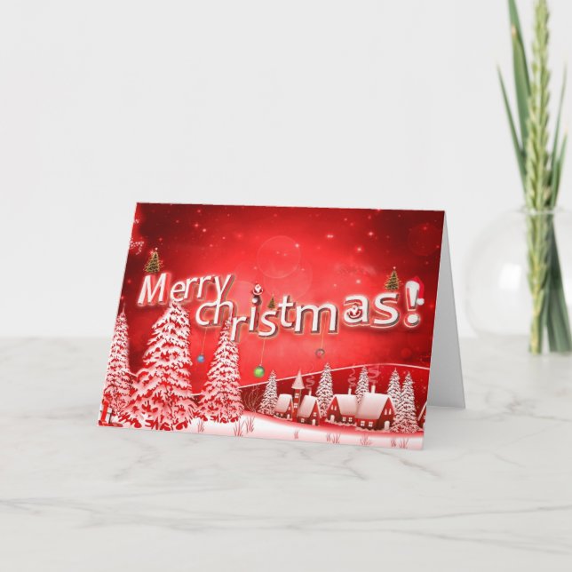 merry christmas and happy new year holiday card (Front)