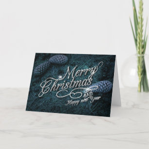 Merry Christmas and Happy New Year Holiday Card