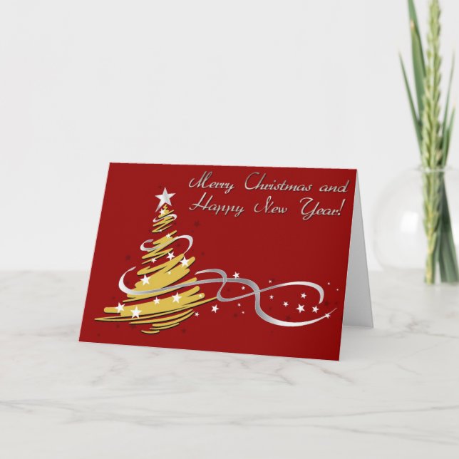 merry christmas and happy new year holiday card (Front)