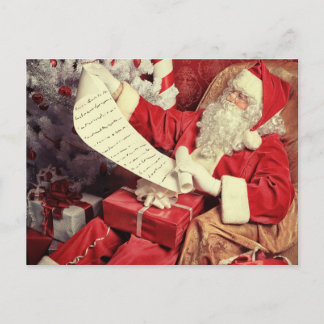 merry christmas and happy new year holiday postcard