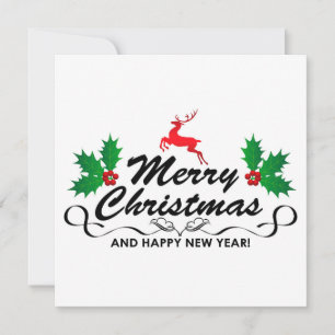 Merry Christmas and happy new year  Invitation