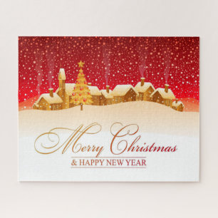Merry Christmas and Happy New Year Jigsaw Puzzle