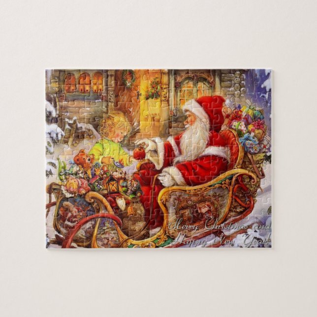 merry christmas and happy new year jigsaw puzzle (Horizontal)