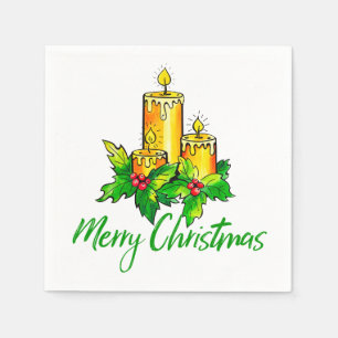Merry Christmas And Happy New Year  Napkins