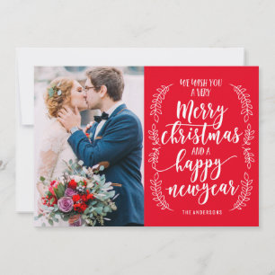 Merry Christmas and Happy New Year Photo Card