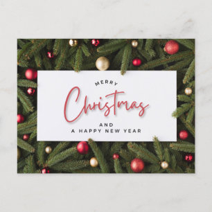 Merry Christmas and Happy New Year  Postcard