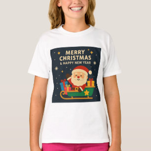 Merry Christmas and Happy New Year - Santa T-Shirt