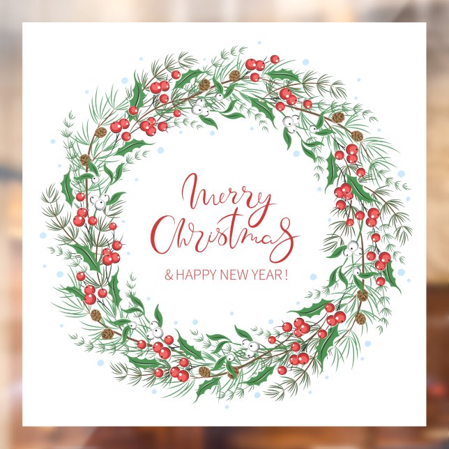 Merry Christmas and Happy New Year Wreath  (Sheet 2)