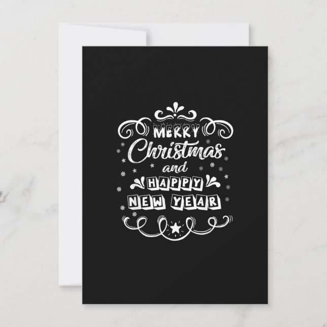 Merry Christmas And Happy New Year Xmas Pajama For Invitation (Front)