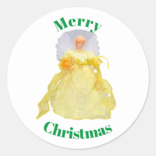 Merry Christmas Angel Envelope Seals