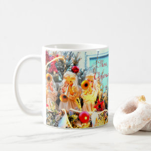 Merry Christmas angels trumpeting Coffee Mug