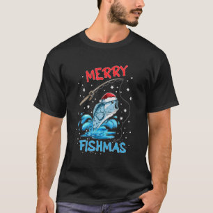 Merry Christmas Angler Angel Fish Christmas Merry  T-Shirt