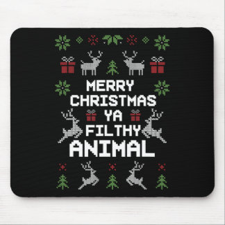 Merry Christmas Animal Filthy Ya  Mouse Pad