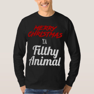 Merry Christmas Animal Filthy Ya T-Shirt
