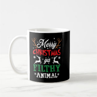 Merry Christmas Animal Filthy Ya Xmas Pajama Coffee Mug