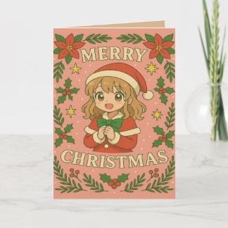 Merry Christmas Anime themed Card