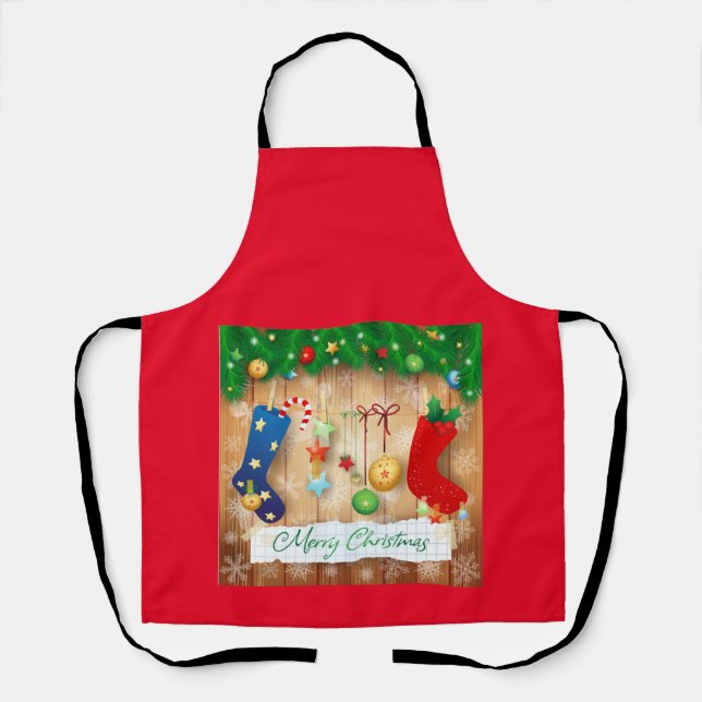 Merry Christmas  Apron (Front)