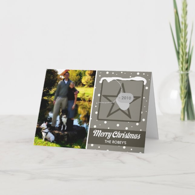 Merry Christmas Army Style Holiday Card (Front)