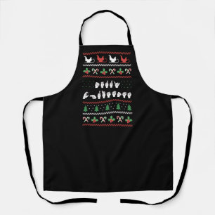 Merry Christmas - ASL American Sign Language I Apron