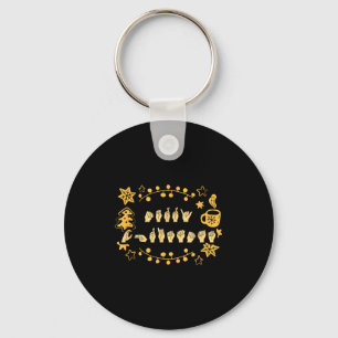 Merry Christmas Asl Sign Language Deaf Sped Women  Key Ring