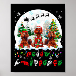 Merry Christmas Asl Sign Language Three Santa Iris
