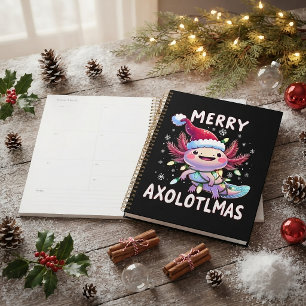 Merry Christmas Axolotl Lights Axolotlmas Tree Planner