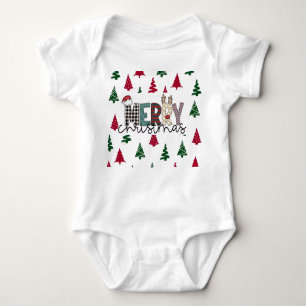 “MERRY Christmas” Baby Bodysuit 