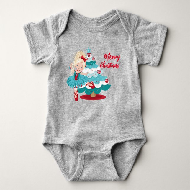Merry Christmas  Baby Bodysuit (Front)
