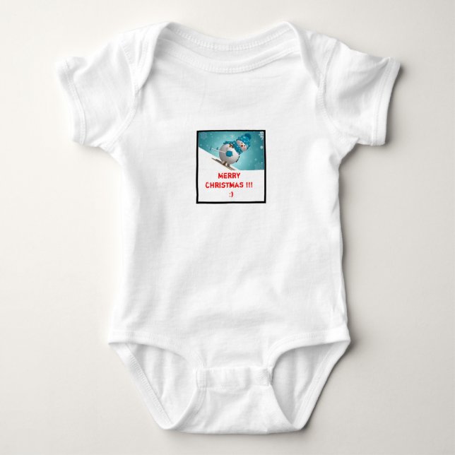 Merry Christmas Baby Bodysuit (Front)