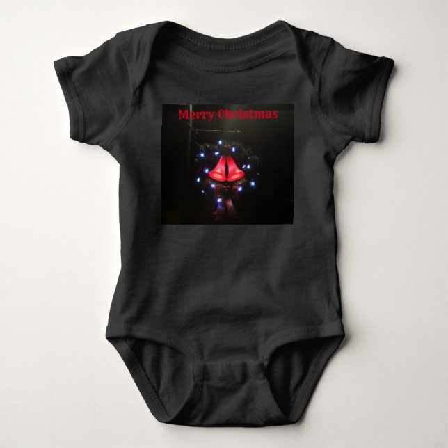 Merry Christmas Baby Bodysuit (Front)