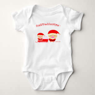 Merry christmas baby bodysuit